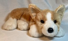 Retired Douglas Rudy Corgi Dog Plush Stuffed Animal Soft Laying Down #1645 ~2017