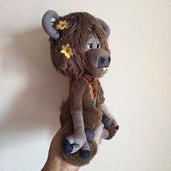 Zootopia Yax Stuffed Animal, Long-haired Psychedelic Yak Plush Doll