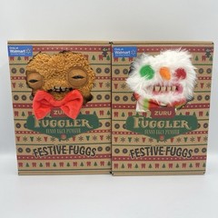 Fuggler Funny Ugly Monsters Lot of 2 FESTIVE FUGGS Gingerbread Snowman New Zuru