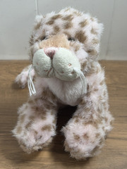Webkinz Strawberry Cloud Leopard Plush HM466 Ganz Pink Stuffed Animal No code