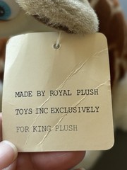 Vintage King Plush Royal Plush Giraffe Stuffed Animal Original Hangtag 1980sRare