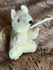 Steiff Pieps Mouse 1960s Mohair 8cm 3in Vintage