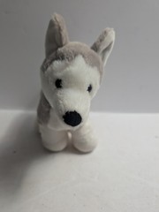 Manhattan Toy Co Husky Plush Dog Stuffed Animal Gray White 336950IM Crown Tag
