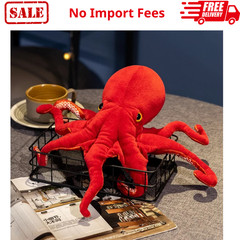 40cm Lifelike Octopus Plush Toy Stuffed Simulation Sea Animal Plush Toys Red