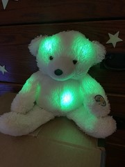 Cepia Glo-E Bear 16” White Color Kinetics Light-Up Plush Toy Works Perfectly!