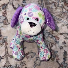 Ganz Webkinz Peace Out Puppy HM693 Plush No Code Stuffed Animal Dog