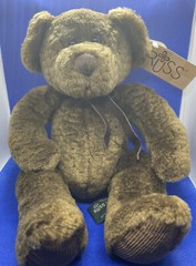 Russ Berrie Bear -“Bixby” Bear Brown Soft Plush 4933 Bears From The Past 10”