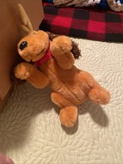 Vintg 2000 How The Grinch Stole Christmas 8 PLUSH Begging Max DOG Stuffed Animal