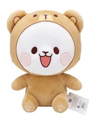 NEW mocha milk bear round1 exclusive plushie!
