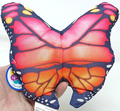 Nanco Butterfly Plush Red Orange W/Tag 7″ PL-BUTT6 Colorful Stuffed #D-43
