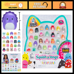 Mini Squish-a-longs 25-Pack – Wave 3, Style 1, Soft Plush Collectibles, Fun Toys