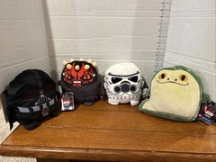 Cuutopia Lot x4 NWT Star Wars 6” JABBA HUTT, STORMTROOPER ,DARTH VADER & MAUL