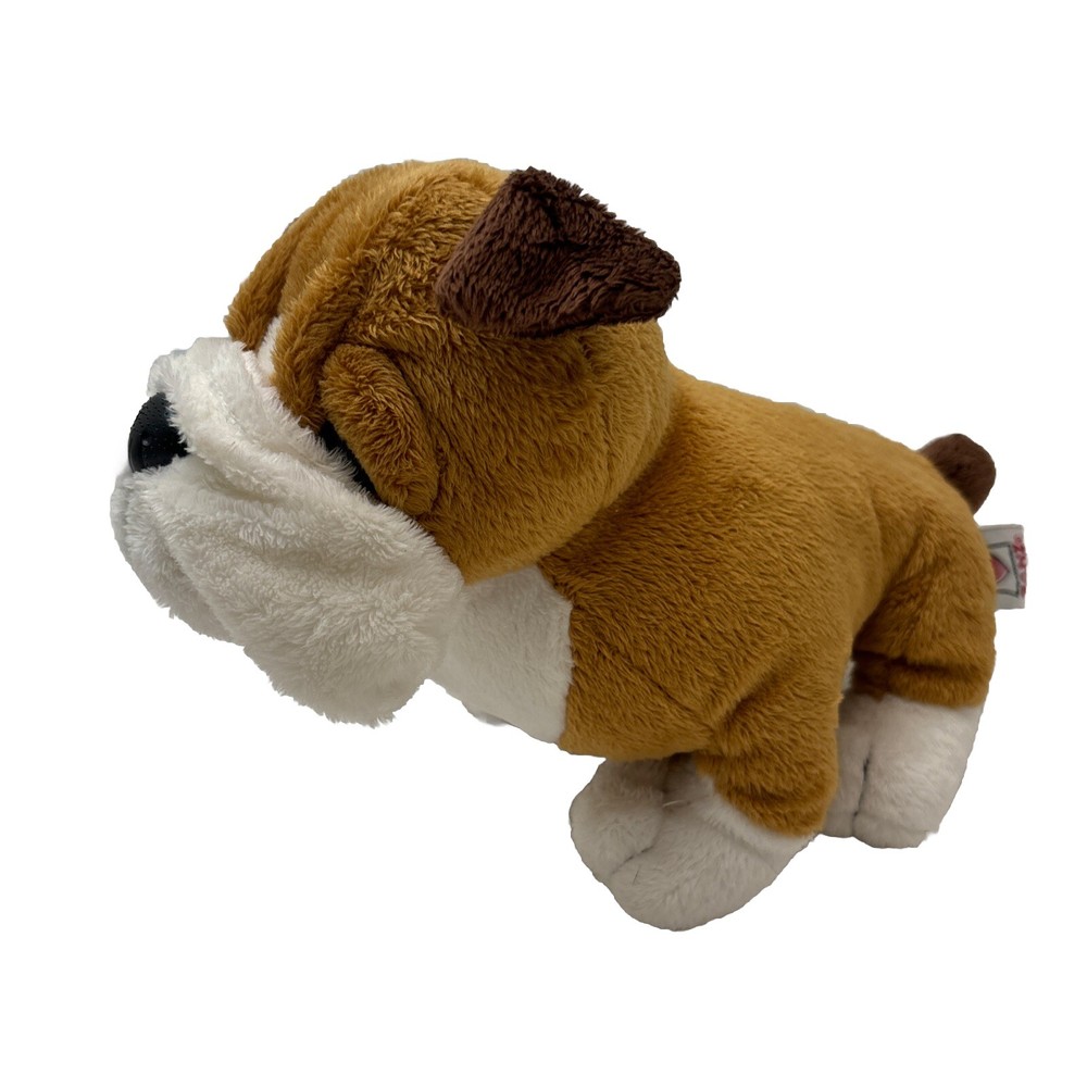 Brown Bulldog Puppy White Ganz Webkinz HM126 No Code Plush 9″ Toy Lovey