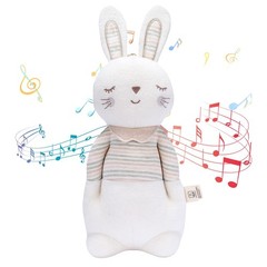 Newborn Baby Toys, Soft Cotton Stuffed Bunny Toy with Lullaby Music for Boy &…