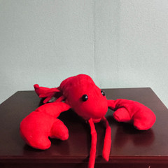 Red Lobster Plush Stuffed Animal, Medium 14-24 in, Washable, Vintage 1997