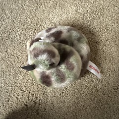 Aurora World Rattlesnake Brown Green Snake Plush Stuffed Animal With Rattle Tail