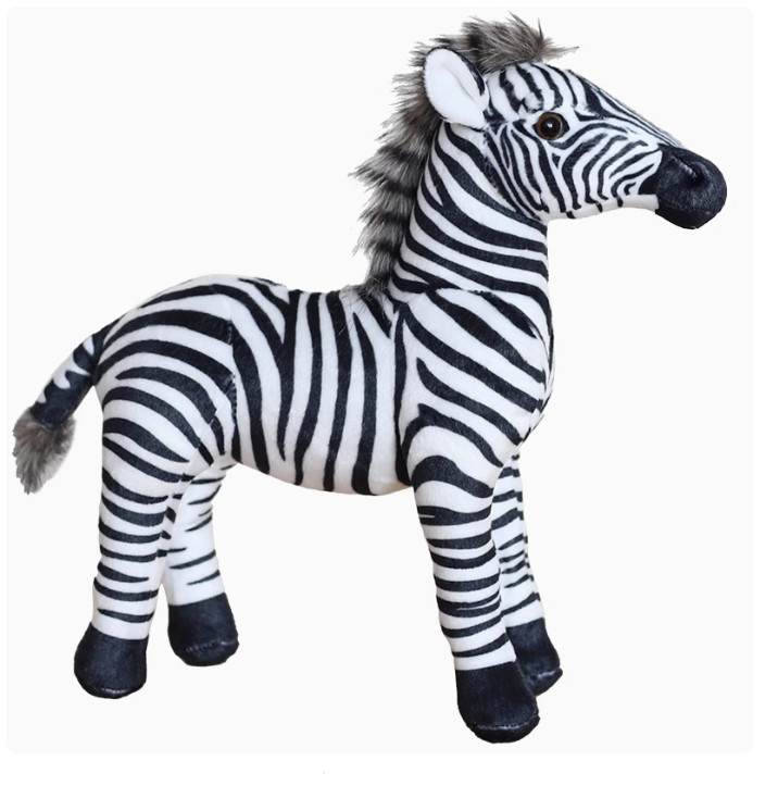 Zebra Stuffed Animal Doll Plush Toy 33CM 12inch Pillow Children’s Birthday Gifts