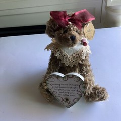Ellis Victorian Teddy Bear with Music By Plush Image 11” Brown Music Works G-7