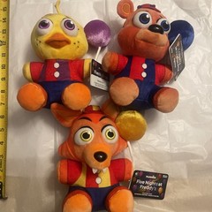Funko Plush Five Nights at Freddy’s Circus Balloon FREDDY & FOXY Chica Lot NEW