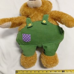 Zoobies 18” Corduroy Plush Teddy Bear Stuffed Animal Zipper Back w/ Blanket 2011