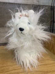HM070 Yorkie White GANZ Webkinz Plush Stuffed Animal ~ no code
