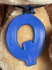 Vintage Nestle Quik Bunny Plush Russ Berrie Quicky Blue Q Tag 19-20” – WITH TAGS