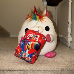 Snackles Froot Loops Richard Unicorn ZURU 14” Ultra Soft Plush Rainbow Fruit NEW