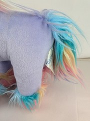 Build A Bear Beary Fairy Purple Unicorn Plush Rainbow Hair Stuffed Animal BAB