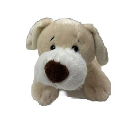 Tawny Pup Tan Brown White HM452 Ganz Webkinz Plush 10″ Lovey Toy No Code