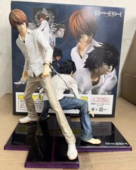 New Anime Death Note Figure Light Yagami & L Pvc Model Statue Toy No Box