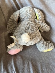 Animal Adventure Gray Bunny Rabbit Plush Orange Pink Yellow Green 10” Easter