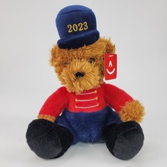 Aurora World 2023 Soldier Teddy Bear Plush Brown Red Blue Uniform Commemorative