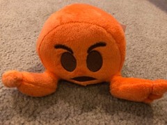 Plushiez Fun 2 Play Toy Emoji Version 1.0 Plush 5″ Pouting Orange NEW