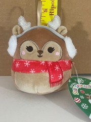 Squishmallows 4” DARLA reindeer ornament from boxset NWT Bio Tag 🎄