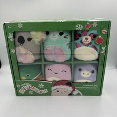 Squishmallows 6 Ornament Set Avery Kelina Corinna Bubba Chelsea Jeanne New A11