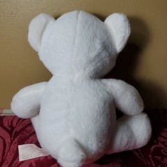 Dan Dee 8″ Plush Teddy Bear White Red Heart Bow Valentine Stuffed Animal