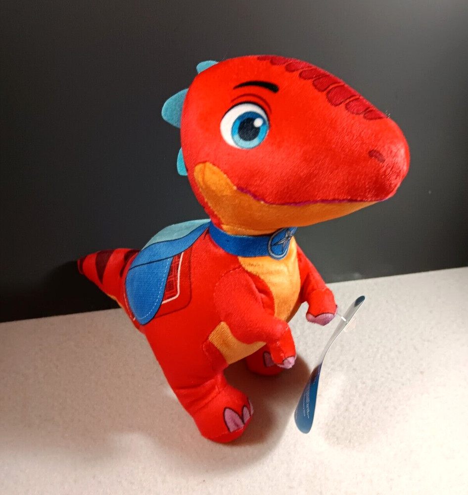 New Dino Ranch Blitz The Red Raptor Dinosaur 6″ Mini Plush Stuffed Animal