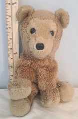 VTG 1975 R Dakin Teddy Bear Plush 9″ Brown Stuffed Animal Ground Nutshells Korea