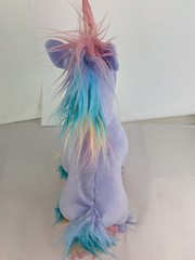 Build A Bear Beary Fairy Purple Unicorn Plush Rainbow Hair Stuffed Animal BAB
