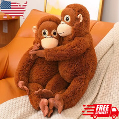 66cm Punch Monkey Plush Orangutan Soft Stuffed Teddy Doll Kids