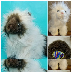 Lot of 2 Ganz Webkinz Himalayan HM165 Persian cat HM110 Plush Kitty Realistic