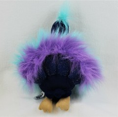 Aurora Purely Luxe Peacock Plush Bird Stuffed Animal Sparkle Feathers 14″ Blue