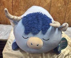 Squishmallows Sleepamallows Toro The Light Blue Highland Cow 18″ NWT