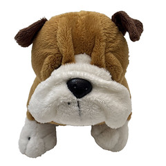 Brown Bulldog Puppy White Ganz Webkinz HM126 No Code Plush 9″ Toy Lovey