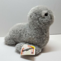 Vintage 1987 Heartline Snuggables STEVIE 7” BABY SEAL PUP Plush Animal w/ Tags