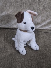 Wishbone Jack Terrier Bean Bag Plush 7″ Big Feats Entertainment 1998 Dog Puppy
