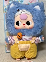 Baby Three Kitten Wardrobe Blue Cat Plush