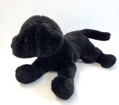 Vintage Douglas Black Dog Plush Stuffed Animal Small Soft Toy Cuddle Puppy