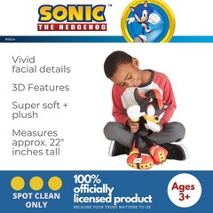 Sonic Shadow the Hedgehog Anime Kids Bedding Super Soft Plush Cuddle Pillow Budd