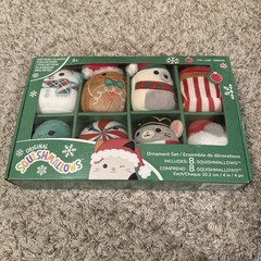 Squishmallows Winter Holiday 8 Pack 4″ Plush Ornament Set Collection 2022